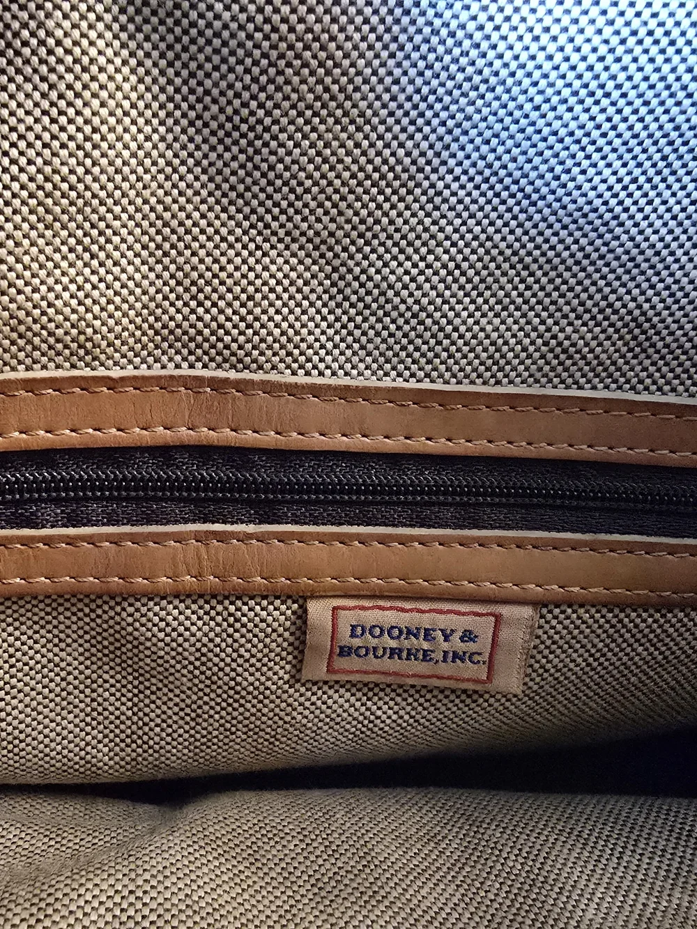 Vintage Y2K Dooney & Bourke Red Monogram Canvas Medium Shopper Tote Bag